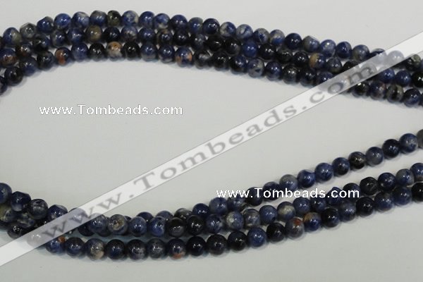 CSO61 15.5 inches 6mm round sodalite gemstone beads wholesale