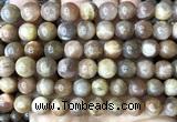 CSS863 15 inches 10mm round sunstone beads wholesale