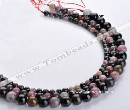 CTO10 16 inch round natural tourmaline gemstone beads wholesale