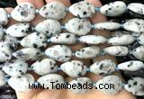 CTR510 15 inches 13*18mm flat teardrop sesame jasper beads