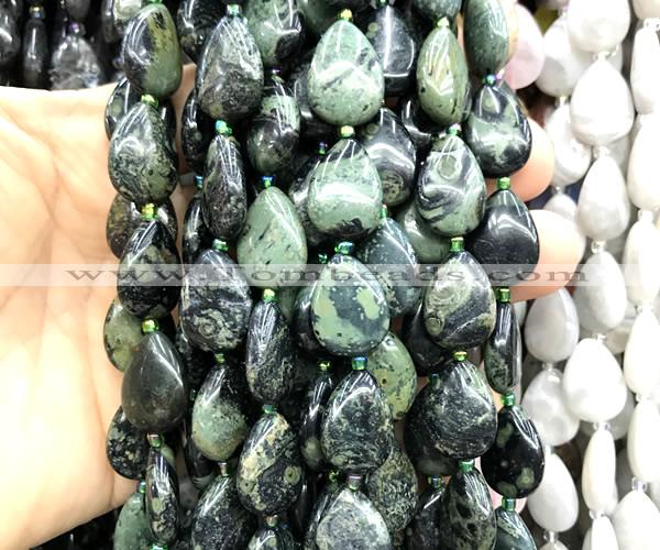 CTR515 15 inches 13*18mm flat teardrop kambaba jasper beads