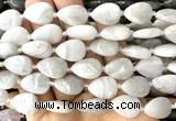 CTR518 15 inches 13*18mm flat teardrop white crazy lace agate beads