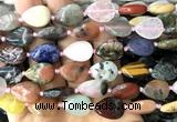 CTR532 15 inches 13*18mm flat teardrop colorful gemstone beads