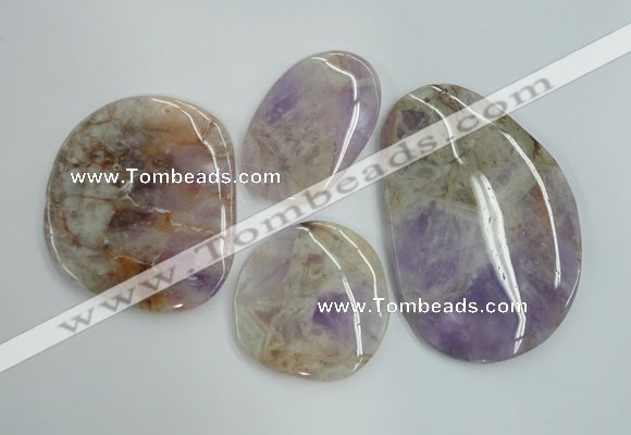 NGP1239 40*50mm - 60*80mm freeform lavender amethyst pendants wholesale