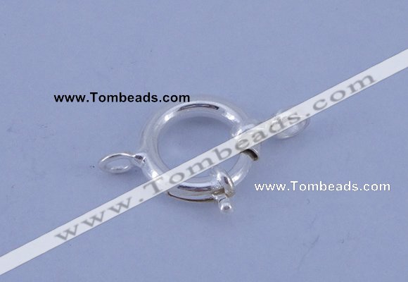 SSC207 5pcs 12.5mm 925 sterling silver spring rings clasps