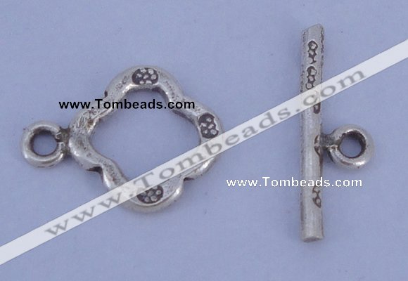 SSC32 5pcs 11*15mm diamond 925 sterling silver toggle clasps